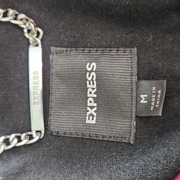 Express Black Double-Breasted Pea Coat - Picture 3 of 6